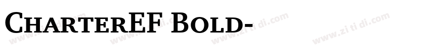 CharterEF Bold字体转换